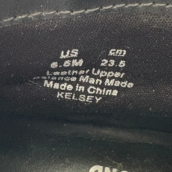 Black Leather Ankle Boots with Buckle Detail - Picture 6 of 6